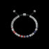 Bracelet - EV - Silver - Red & Blue